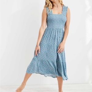 Aerie Smocked Midi Dress